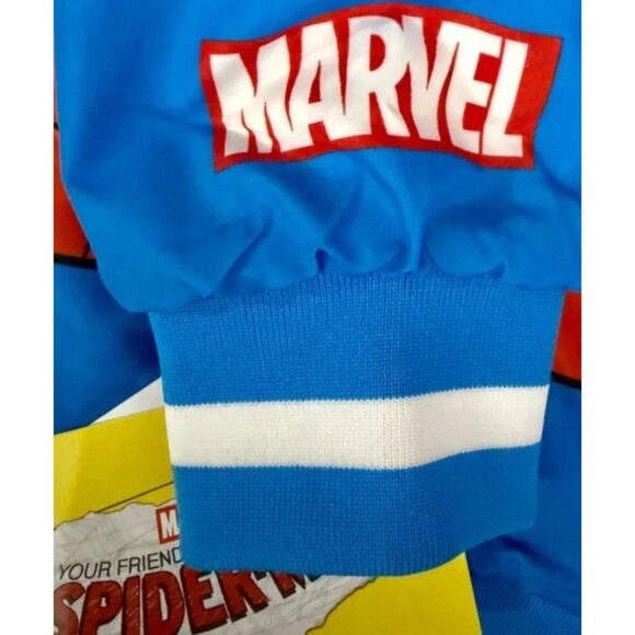SPIDER-MAN Bomber Jacket BOYS SIZE L 10-12 SPIDER-MAN MARVEL Graphics NEW - Picture 6 of 8